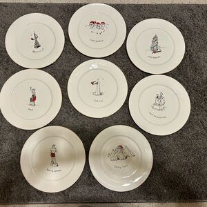 Merry Masterpiece 8 Christmas Dinner Plates